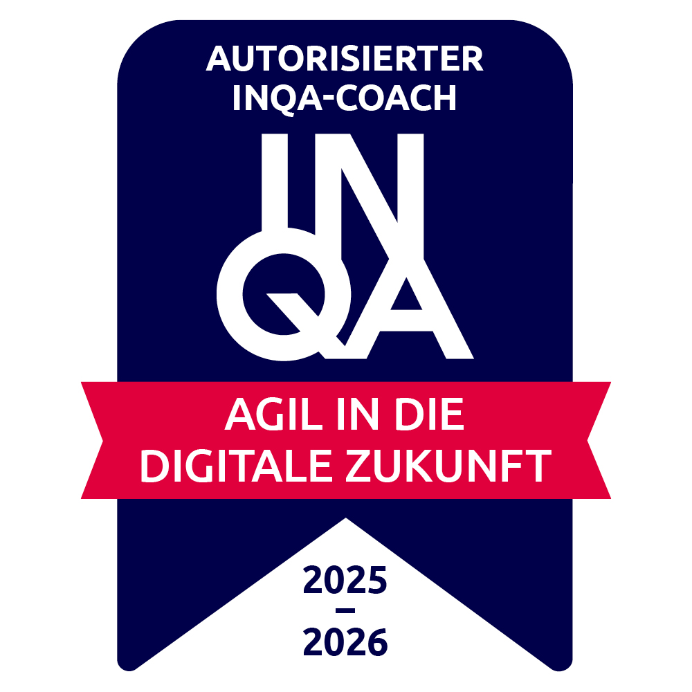 Zertifizierung: Autorisierter INQA-Coach 2025–2026, agil in die digitale Zukunft